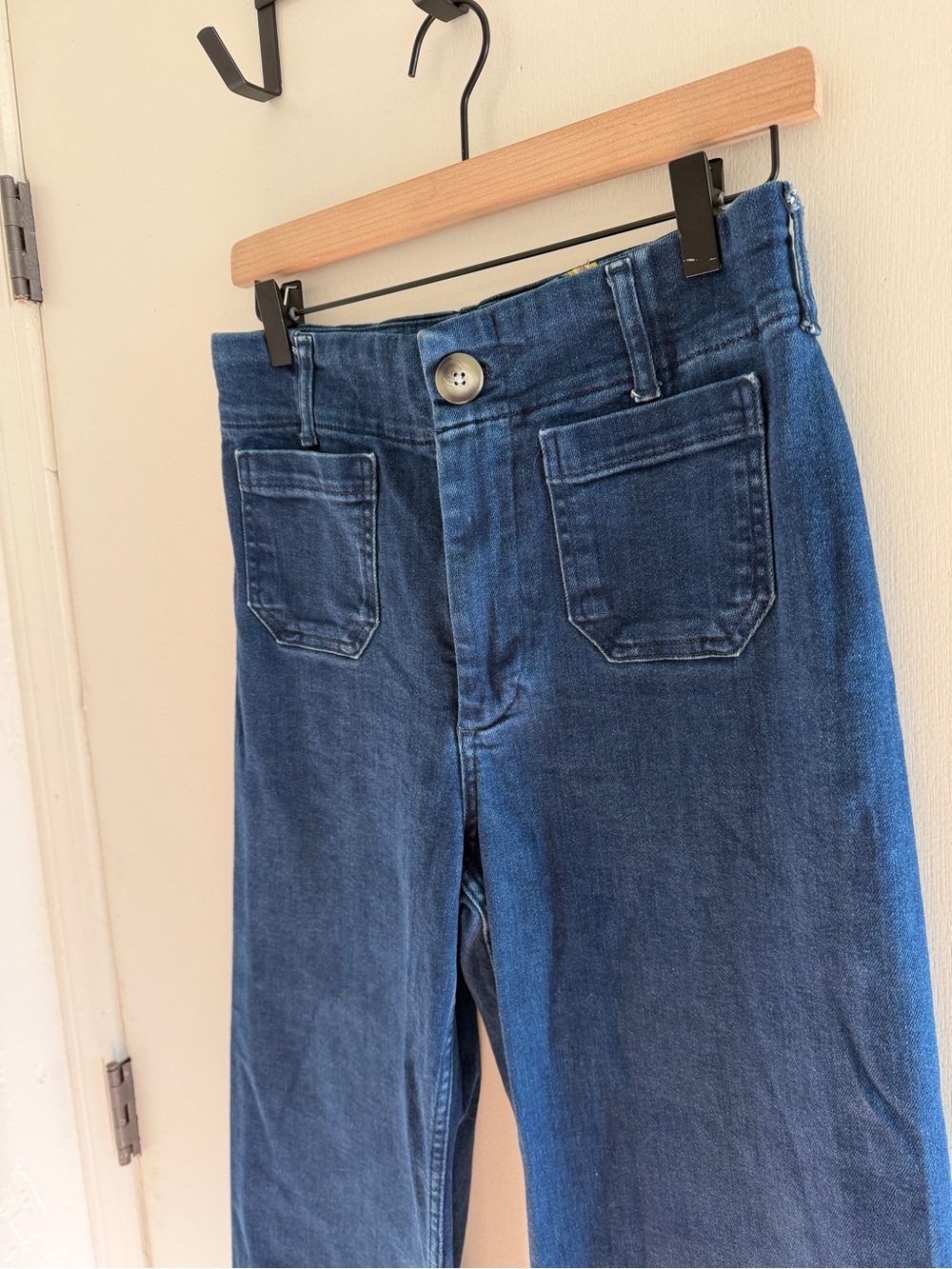 Maeve Colette High Rise Wide Leg Cropped Jeans - Picture 4 of 7